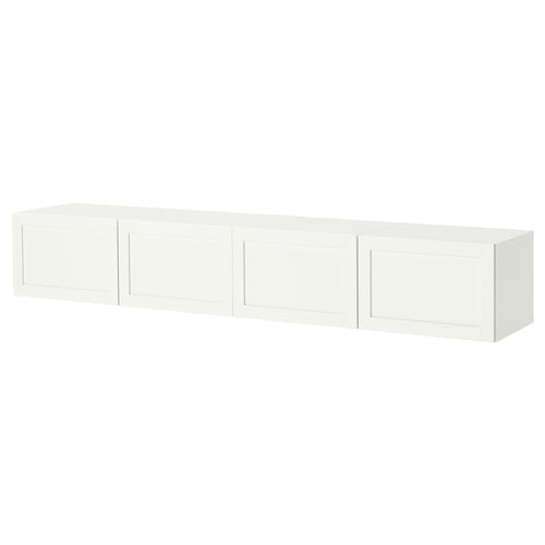 BESTÅ Тумба під телевізор із дверцятами - білий/Pipmakare білий 240x42x38 см