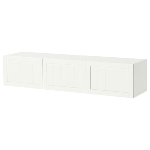 BESTÅ Тумба під телевізор із дверцятами - білий/Pipmakare білий 180x42x38 см