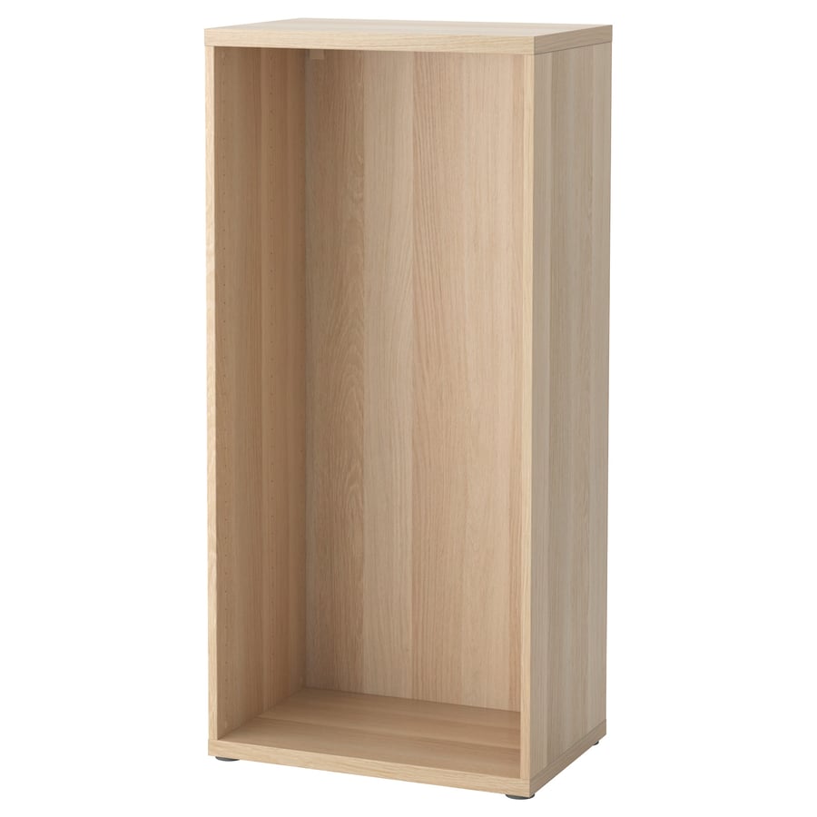 BESTÅ Rāmis 60x40x128 cm, balināts ozols