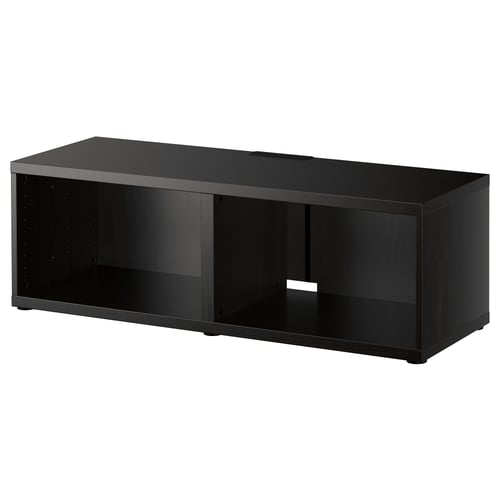 BESTÅ Тумба під ТБ - чорно-коричневий 120x40x38 см