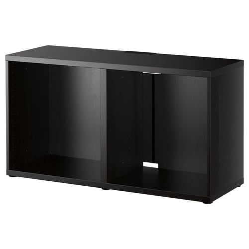 BESTÅ Тумба під ТБ - чорно-коричневий 120x40x64 см