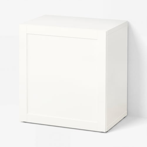 BESTÅ Шафка з дверцятами - білий/Hanviken білий 60x42x64 см