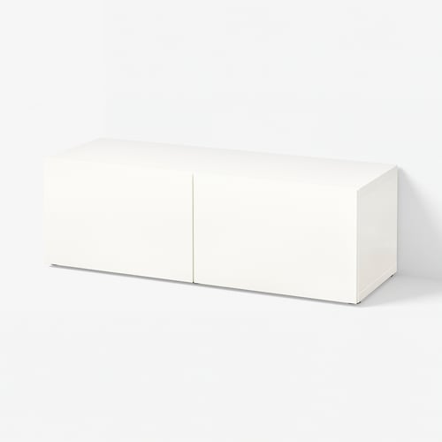 BESTÅ Шафка з дверцятами - білий/Lappviken білий 120x42x38 см
