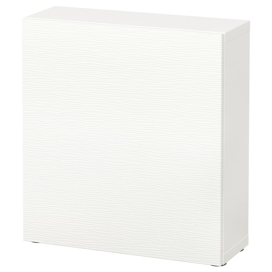 BESTÅ Skapis 60x20x64 cm, balts/ Laxviken balts