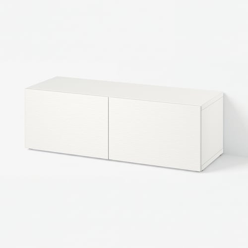 BESTÅ Шафка з дверцятами - білий/Laxviken білий 120x42x38 см