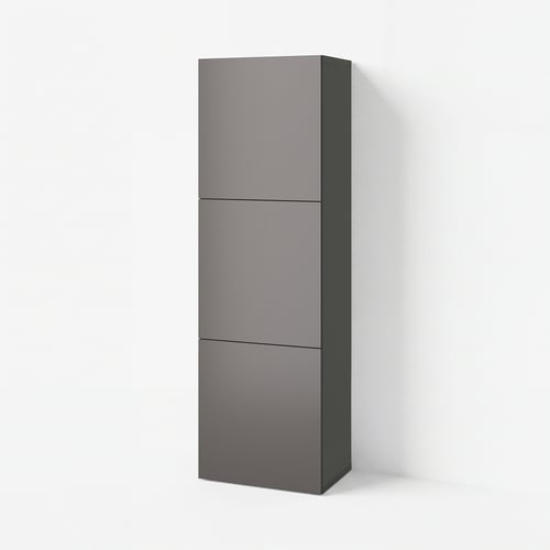 BESTÅ Шафка з дверцятами - темно-сірий/Lappviken темно-сірий 60x42x193 см