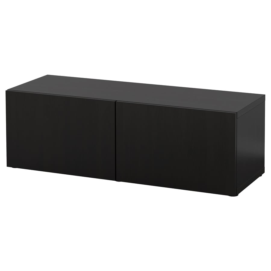 BESTÅ kapp 120x40x38 cm, must-pruun/ Lappviken must-pruun