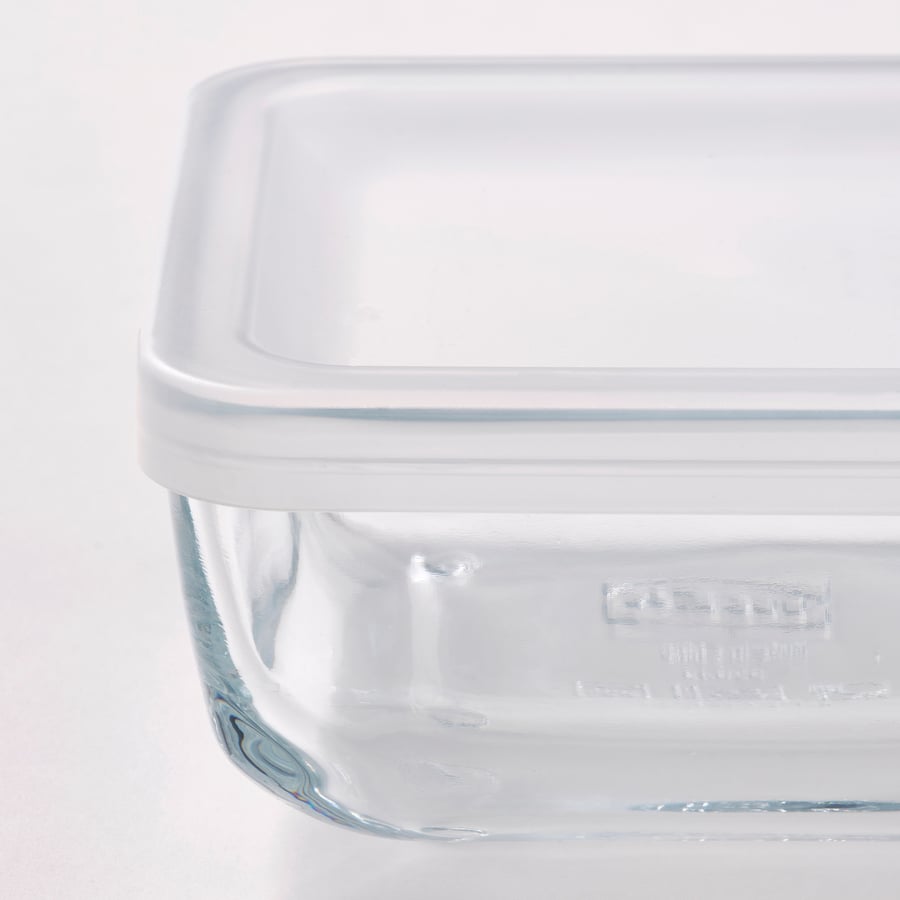 BESTÄMMA pārtikas trauks ar vāku, stikls, 0,5 l