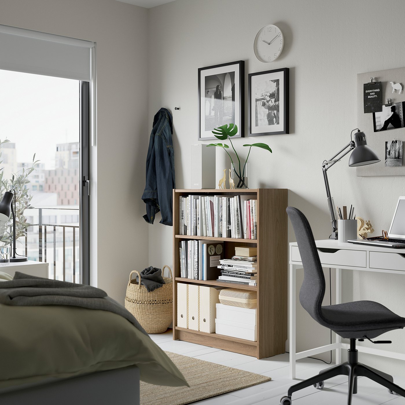 Стелаж IKEA BILLY, імітація дуба, 80 × 28 × 106 см — фото 3