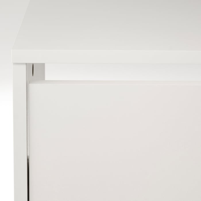 BISSA Шафа для взуття, 2 перегородки, білий, 49x28x93 см, фото 4