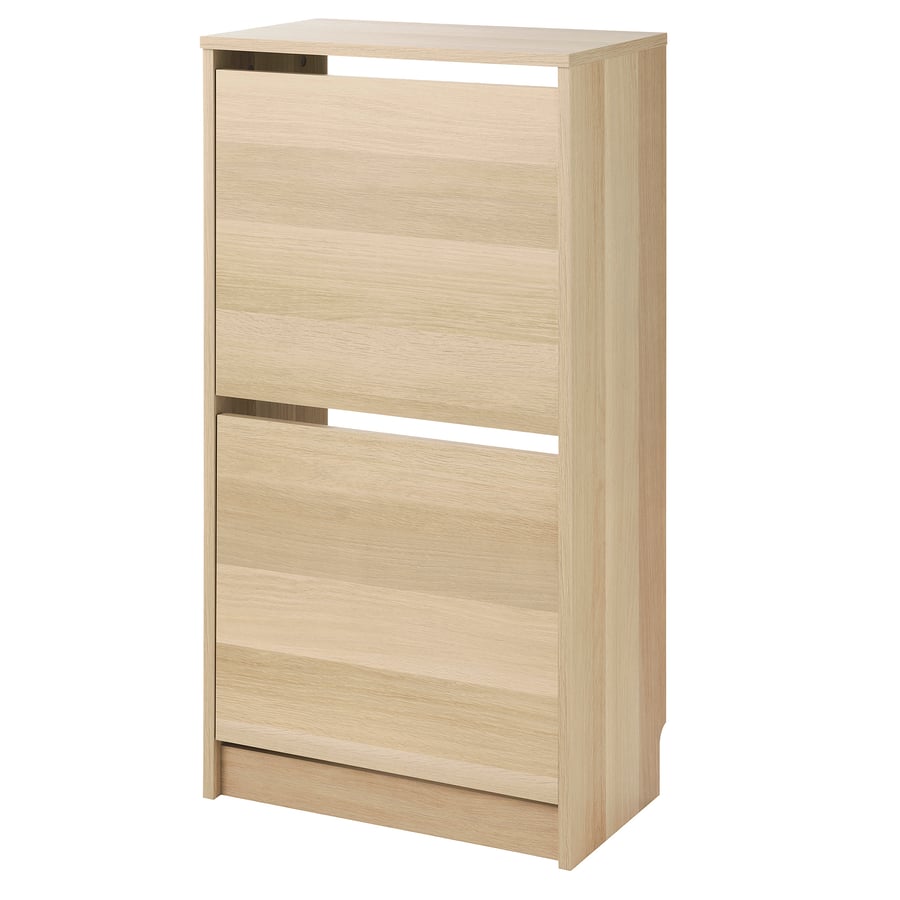 BISSA apavu skapītis ar 2 nodalījumiem, 49x28x93 cm, ozolkoka imitācija