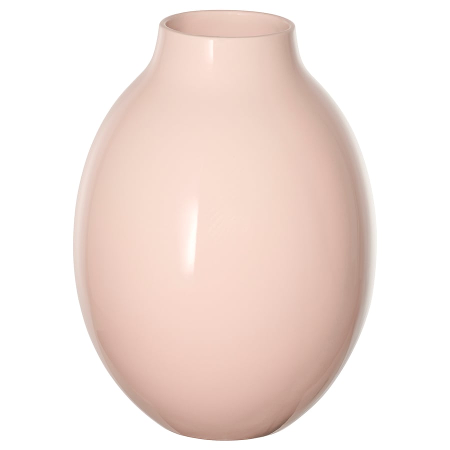 BLODBJÖRK, vāze, gaiši rozā krāsā, 25cm