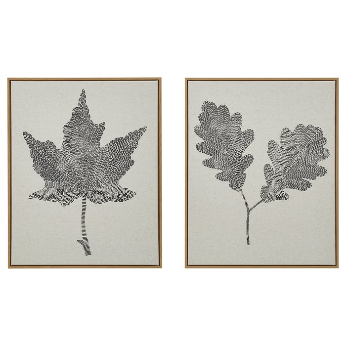 BLODFLÄDER Картина, чорне листя, 40x50 см