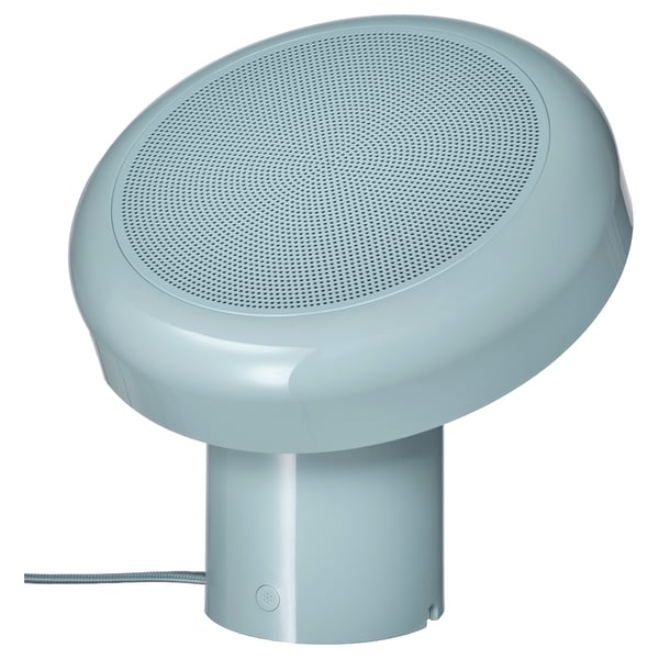 BLOMPRAKT Lampa z głośnikiem bluetooth, jasnoniebieski