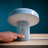 BLOMPRAKT Lampa z głośnikiem bluetooth, jasnoniebieski