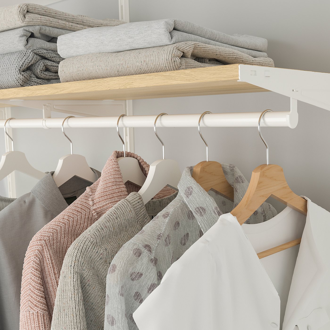 Полиця IKEA BOAXEL, імітація дуба, 80 × 40 см — фото 2