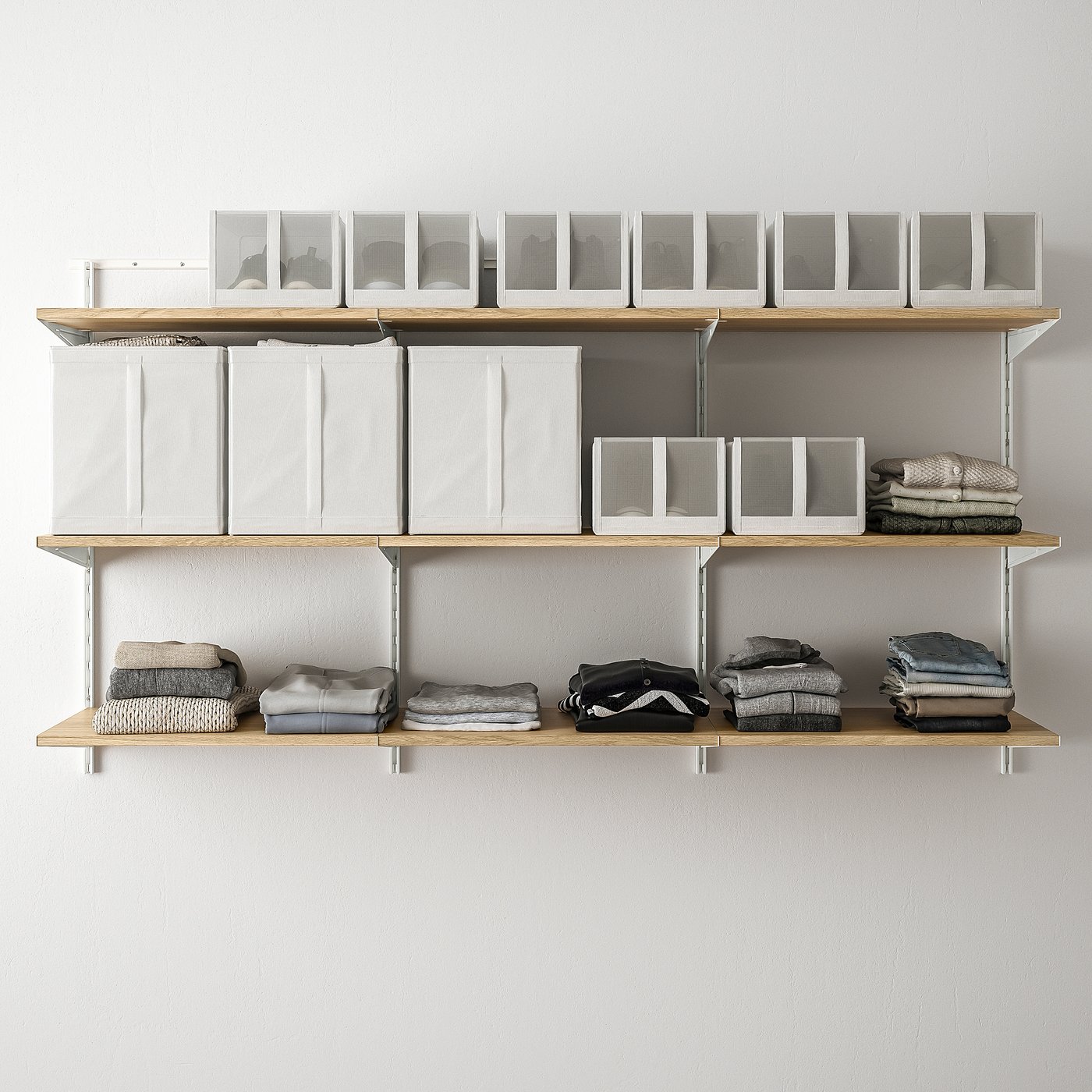 Полиця IKEA BOAXEL, імітація дуба, 60 × 40 см — фото 2