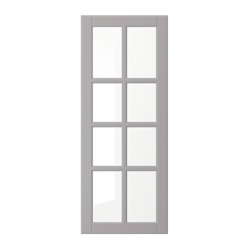 BODBYN - drzwi szklane, 40x100 cm, szary
