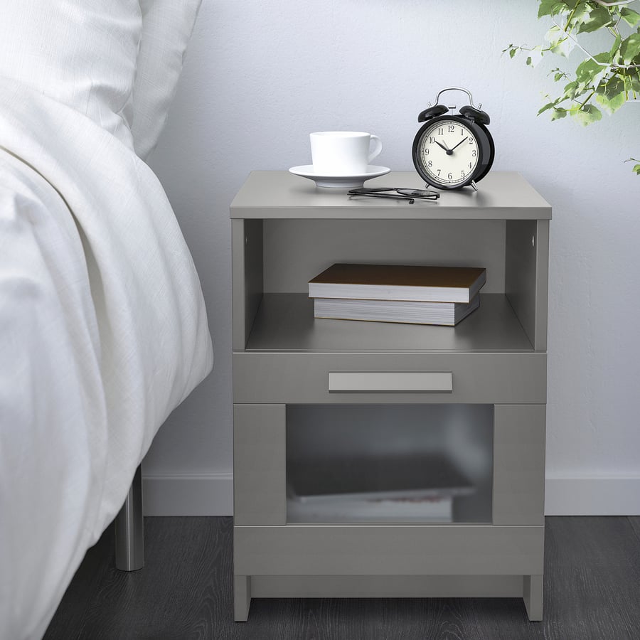 BRIMNES Stolik Nocny Szary 39x41 Cm IKEA brimnes-stolik-nocny-szary-39x41-cm-ikea