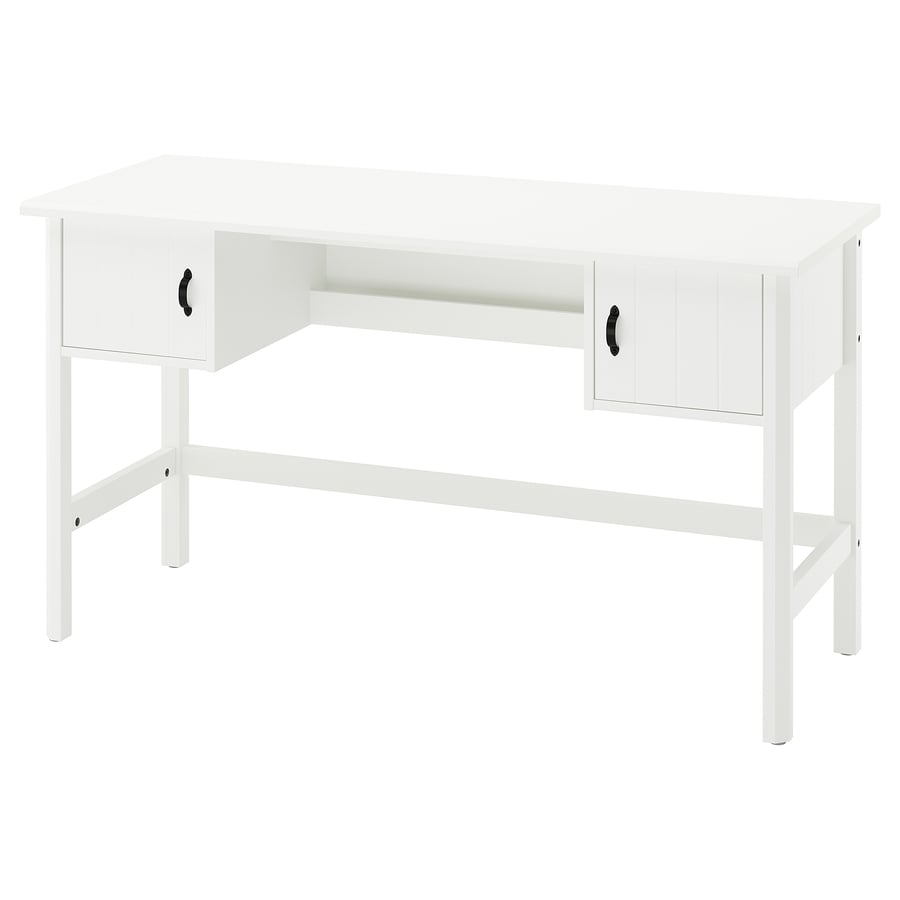 BRYTNING kirjutuslaud, valge, 135x53x75 cm