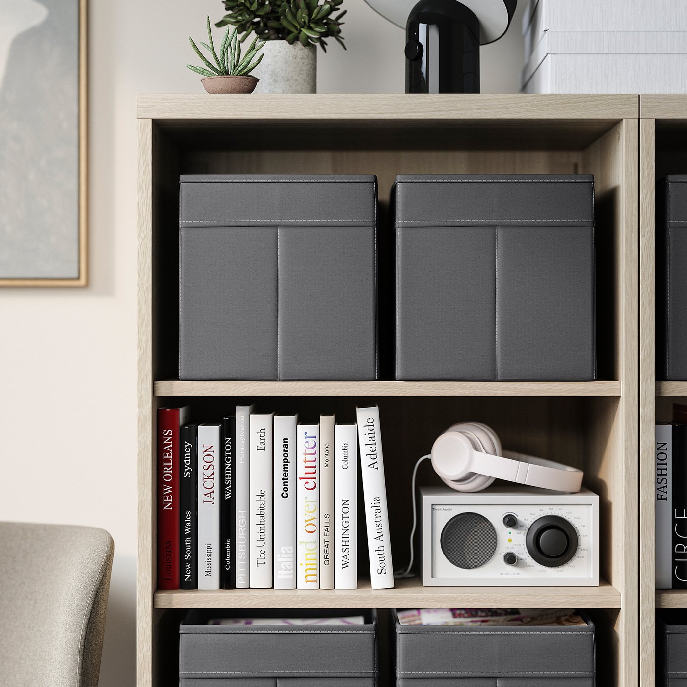 Коробка IKEA DRÖNA, темно-сірий, 25 × 35 × 25 см — фото 5
