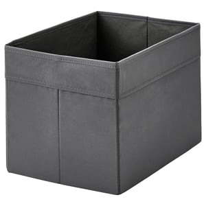 DRÖNA Коробка - темно-сірий 25x35x25 см