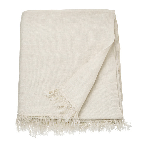 DYTÅG - pled, 130x170 cm, kremowy