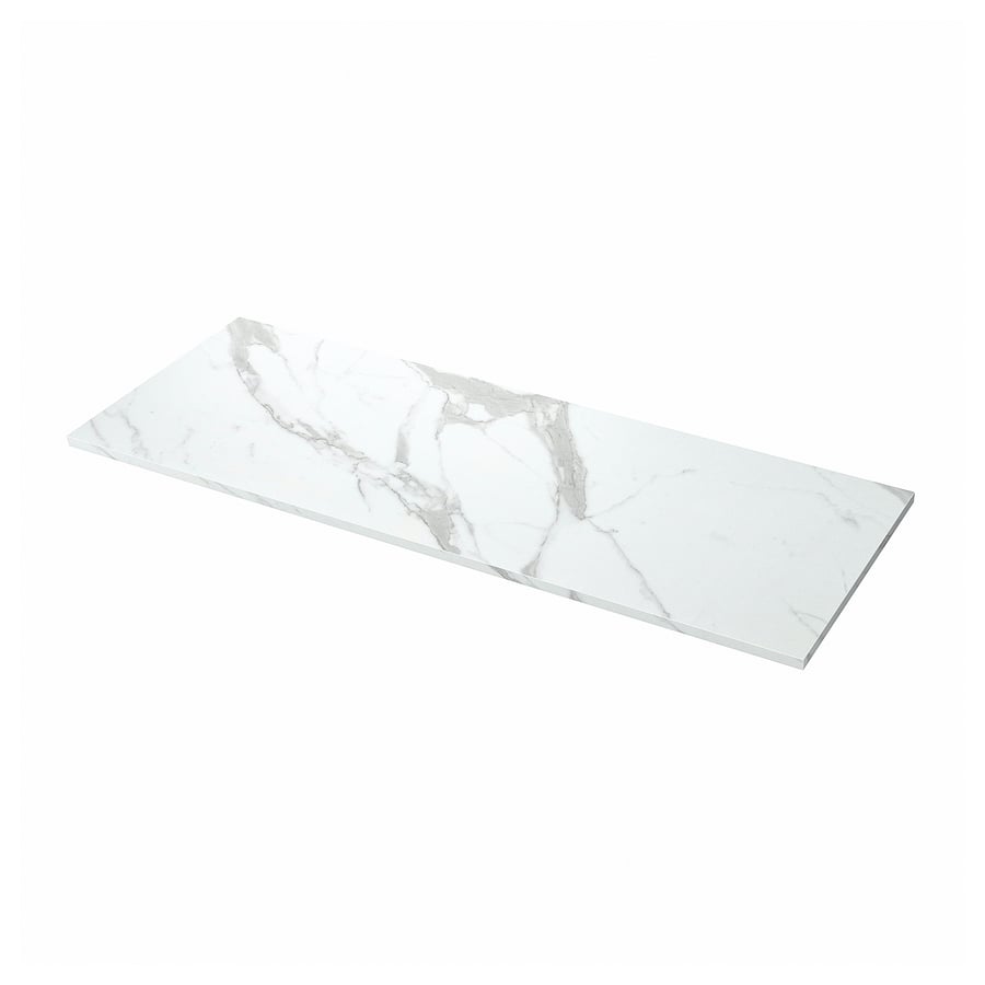 EKBACKEN galda virsma - balta marmora imitācija/lamināts 186x2,8 cm 