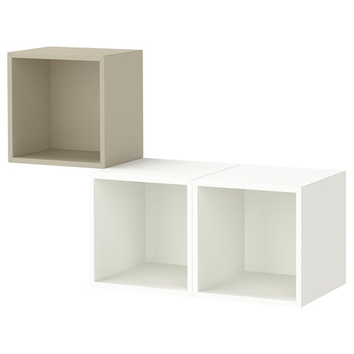 EKET Комбінація настінних шафок - бежевий/білий 105x35x70 см