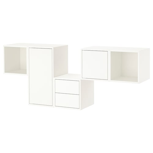 EKET Комбінація настінних шафок - білий 175x35x70 см