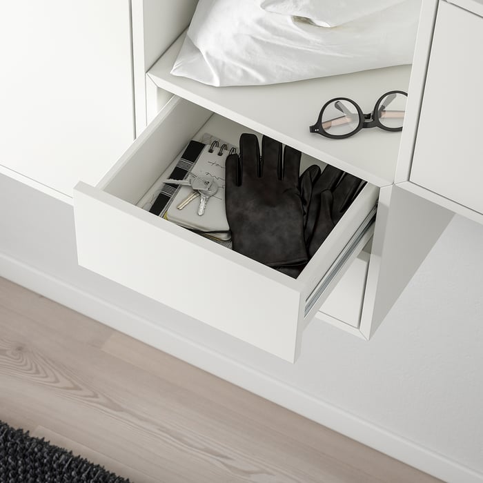 EKET Комбінація настінних шафок, білий, 175x35x70 см, фото 3