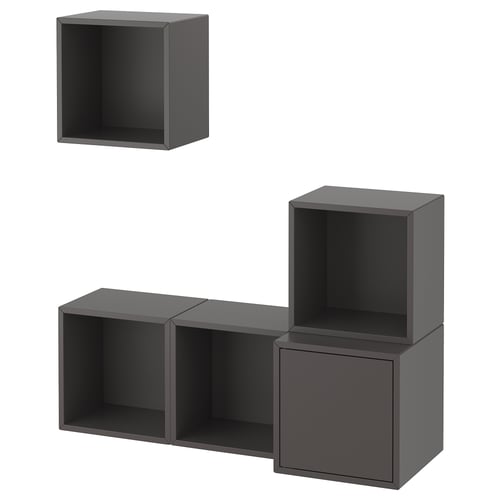 EKET Комбінація настінних шафок - темно-сірий 105x35x120 см