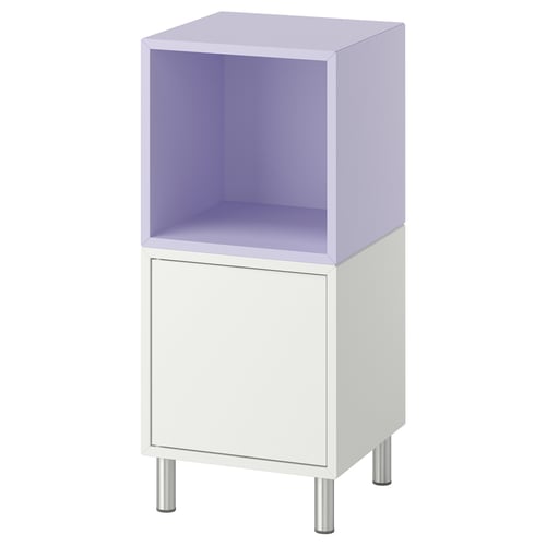 EKET Комбінація шафок із ніжками - білий/блідо-фіолетовий 35x35x80 см