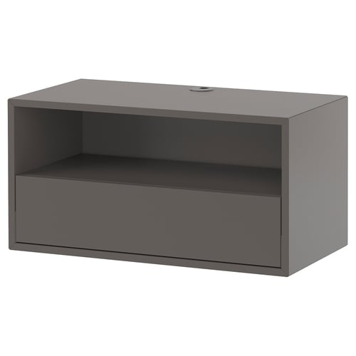 EKET Полиця для медіатехніки - темно-сірий 70x35x35 см