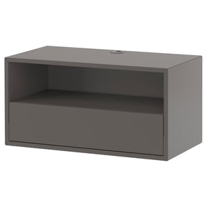 EKET Полиця для медіатехніки - темно-сірий 70x35x35 см