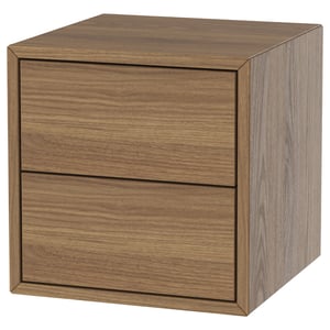 EKET Шафка/2 шухляди - коричневий горіх 35x35x35 см