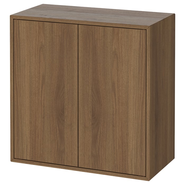 EKET Шафка з 2 дверцятами та 1 полицею, коричневий горіх, 70x35x70 см