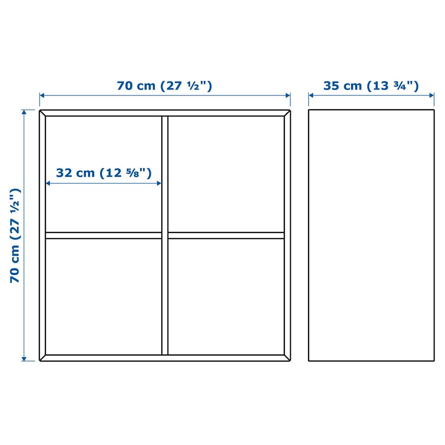 EKET Plaukts 70x35x70 cm, pelēks EKET Plaukts 70x35x70 cm, pelēks