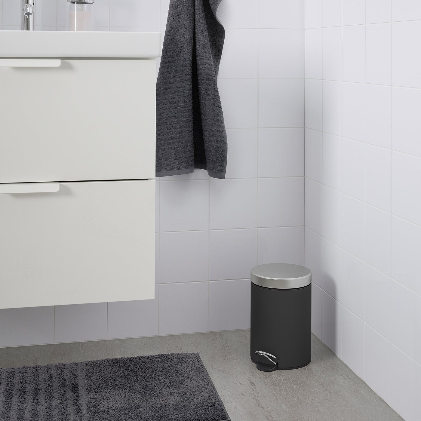 ikea ekoln musornoe vedro temno seryj 604 273 11