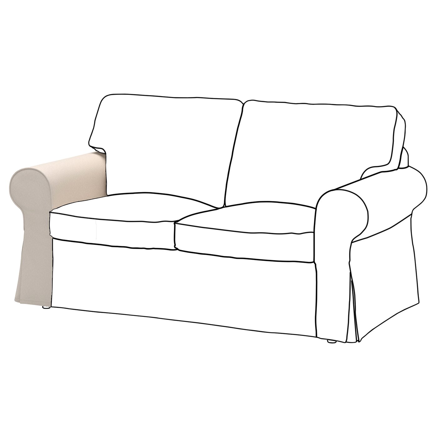 EKTORP Podłokietnik, część zamienna IKEA