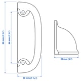 ENERYDA Uchwyt, kolor mosiądzu, 89 mm