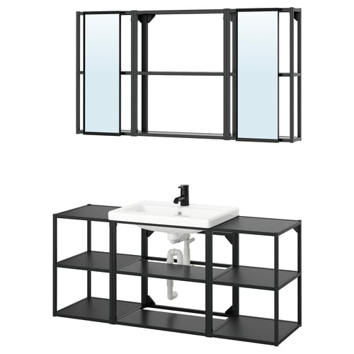 ENHET Ванна кімната - антрацит 140x43x65 см