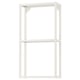 Biała metalowa rama do przechowywania ENHET, minimalistyczny design do otwartych półek.