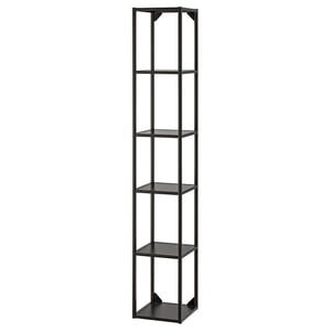 ENHET Високий каркас із полицями - антрацит 30x30x180 см