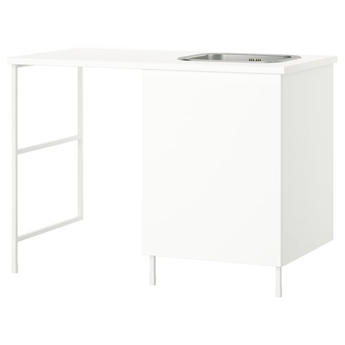 ENHET Стелаж - білий 139x63.5x90.5 см