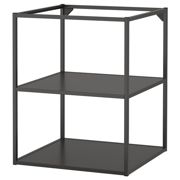 ENHET Підлогова шафа з полицями, антрацит, 60x60x75 см