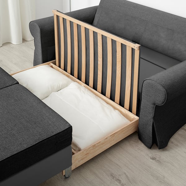 Evertsberg Sofa 2 Osobowa Rozkladana Z Pojemnikiem Ciemnoszary