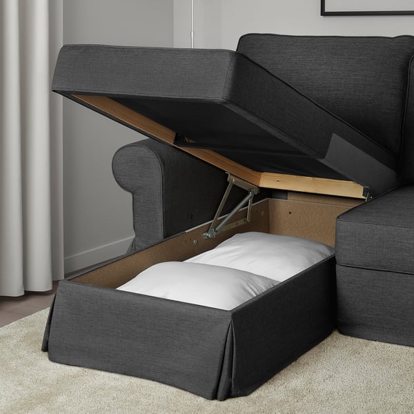 Evertsberg Sofa 2 Osobowa Rozkladana Z Szezlongiem Z Pojemnikiem