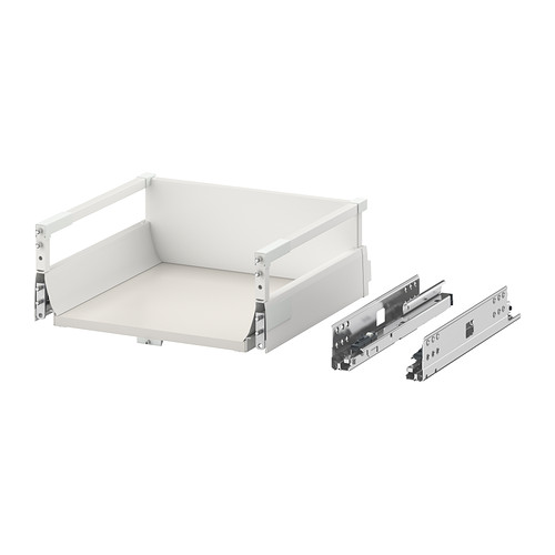 EXCEPTIONELL - szuflada, średnia z otwieraniem dot, 40x37 cm, biały