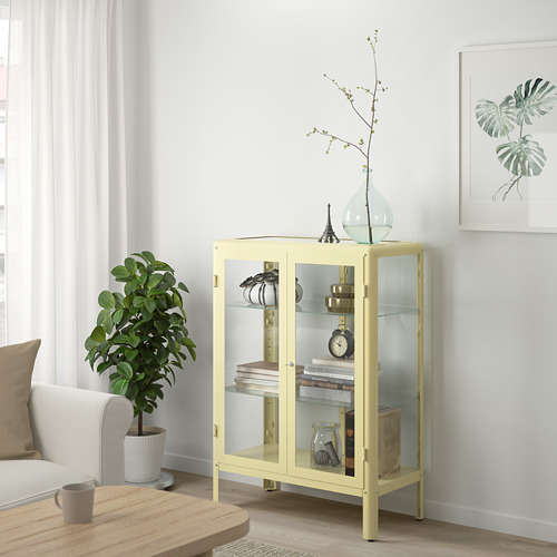 FABRIKÖR Vitriinkapp - helekollane 81x113 cm 